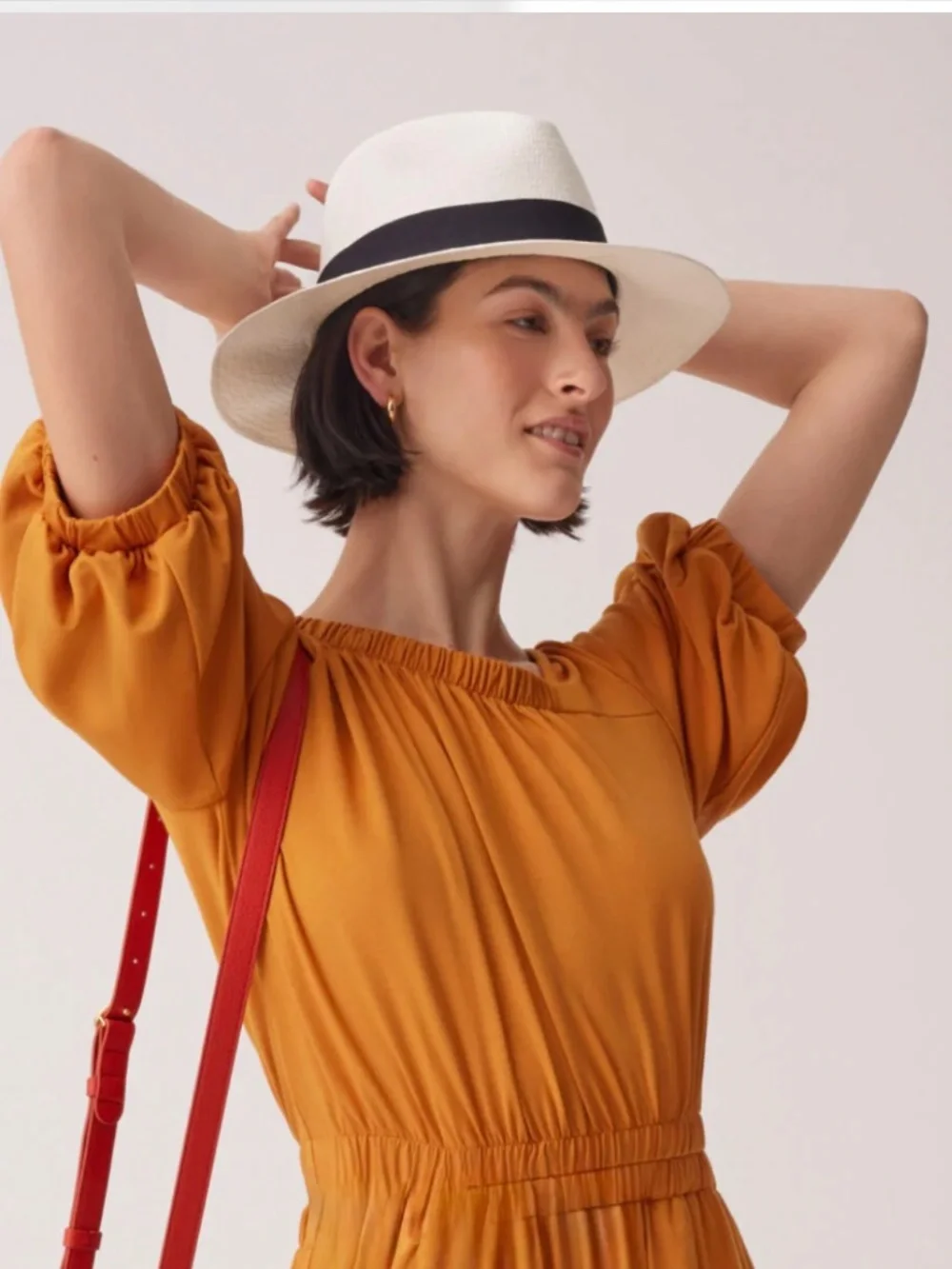 NWOT Cuyana Panama Ecuador Straw Hat size 59 - Large, XL Never Used ?Packable?